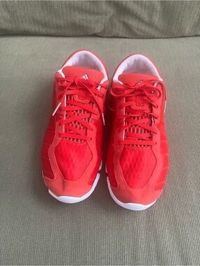 adidas White and Coral Running Shoe Interior